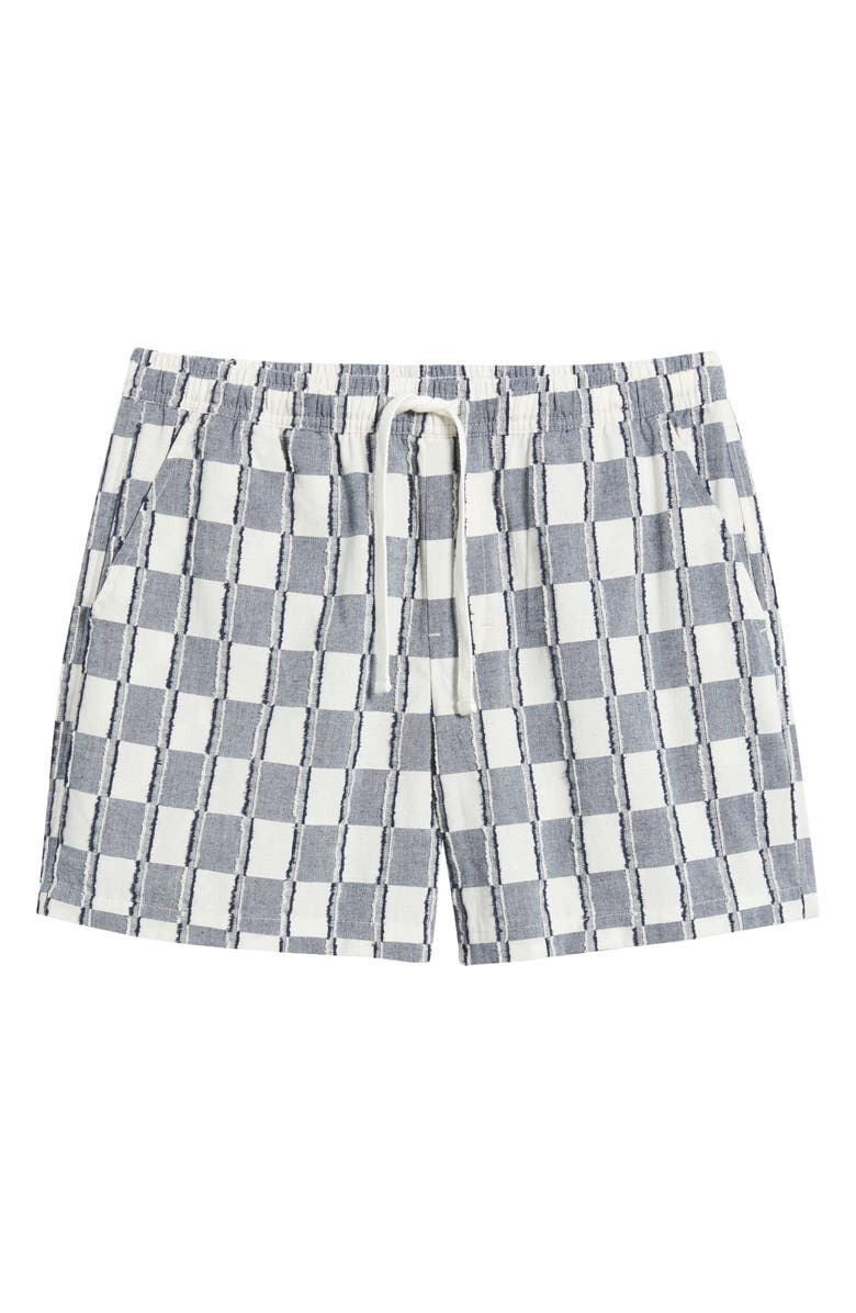 RIZORT Andrew Check Cotton Shorts, Alternate, color, Navy