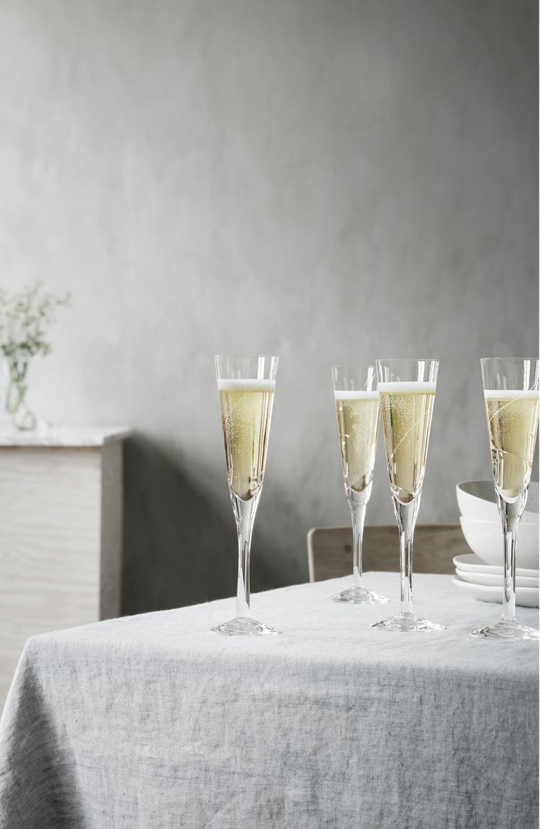 Kosta Boda Line Flute, Alternate, color, Clear