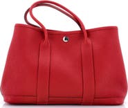 Pre-Owned Hermes Garden Party Tote Leather 30