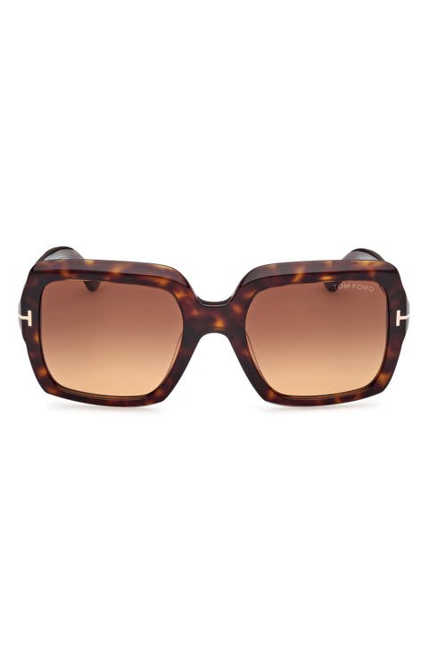 Kaya 54mm Square Sunglasses
