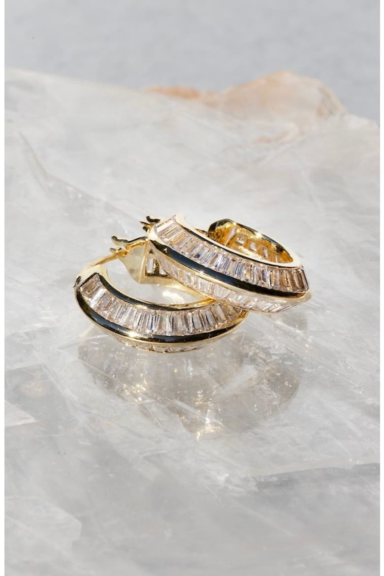 Razor Edge Hoops, Alternate, color, Gold