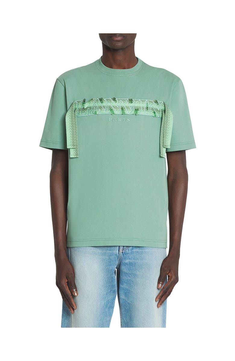 Lanvin Curb Lace T-Shirt, Alternate, color, 