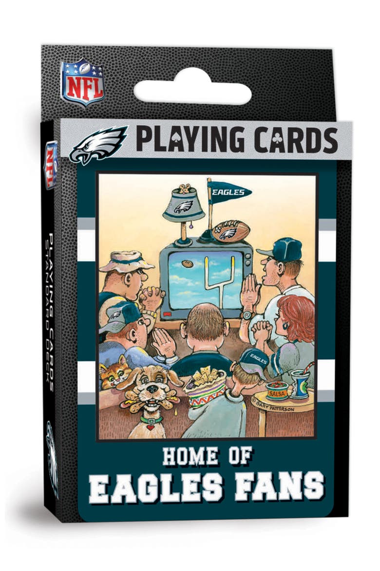 Philadelphia Eagles Fan Playing Cards, Main, color, Multicolor