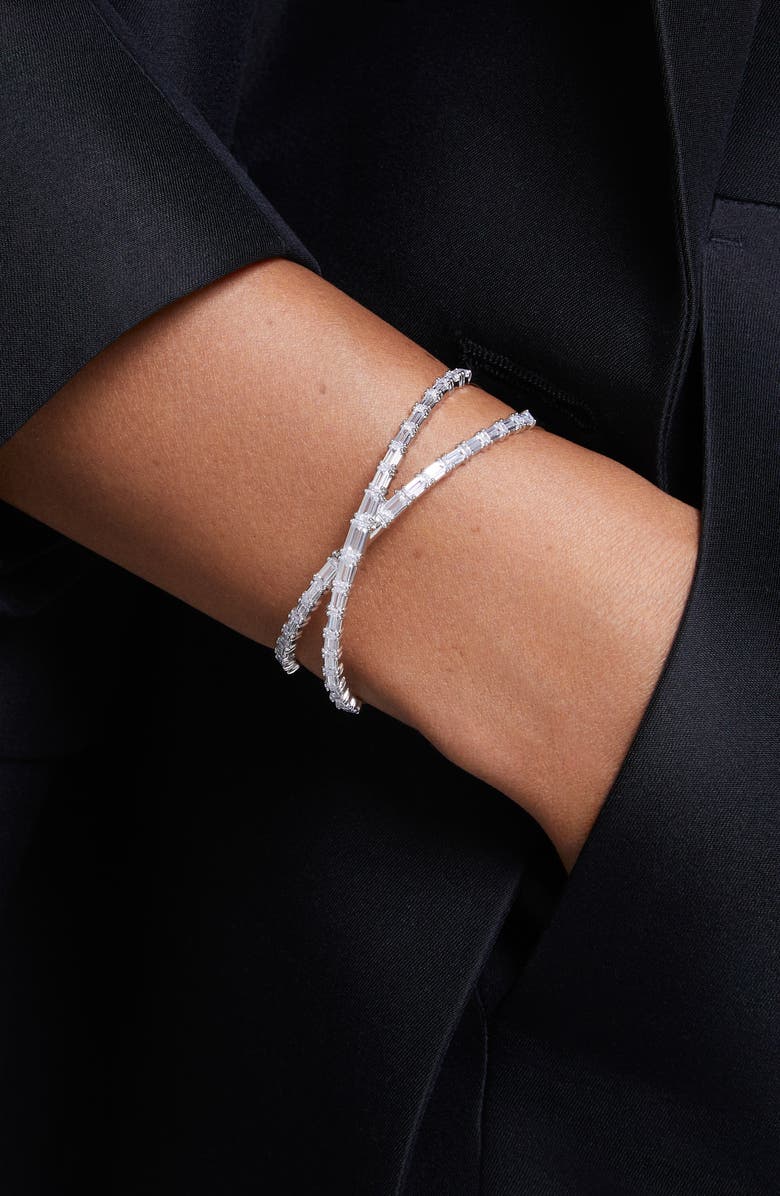 Swarovski Hyperbola Crystal Cuff Bracelet, Alternate, color, 