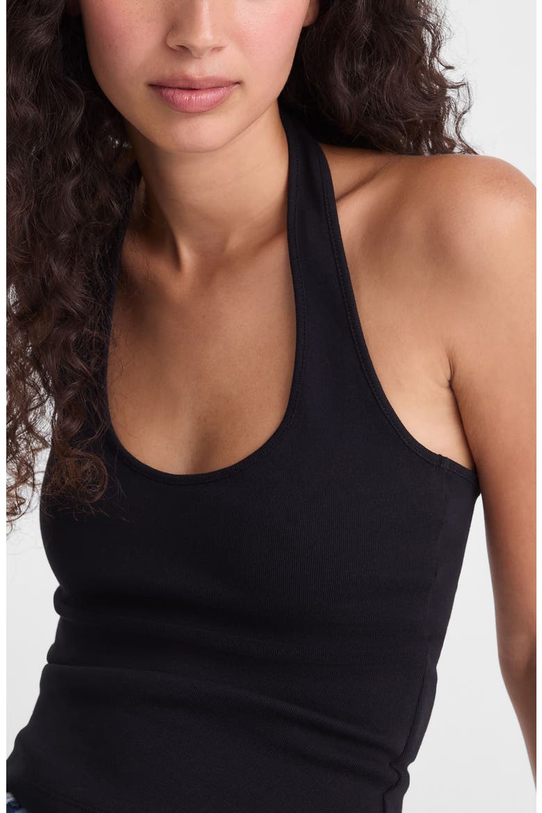The '90s Halter Top, Alternate, color, JET BLACK