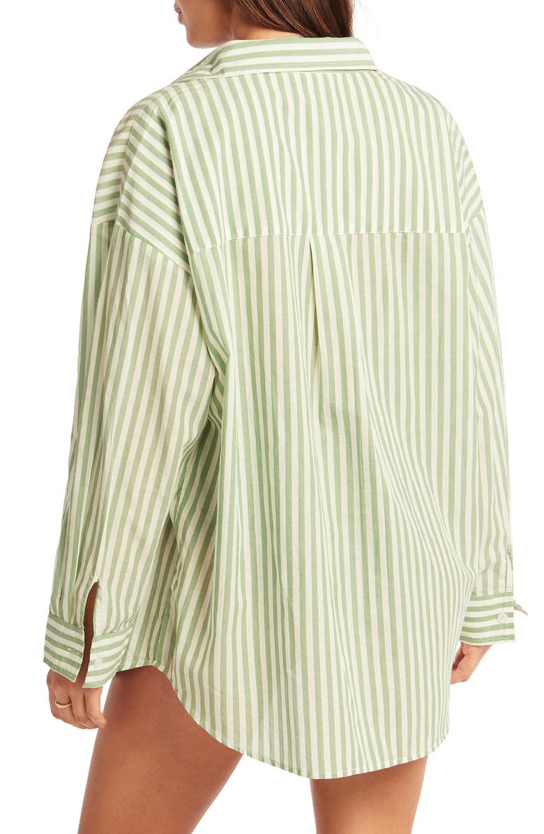 Sea Level Sails Beach Stripe Cover-Up Tunic, Alternate, color, 