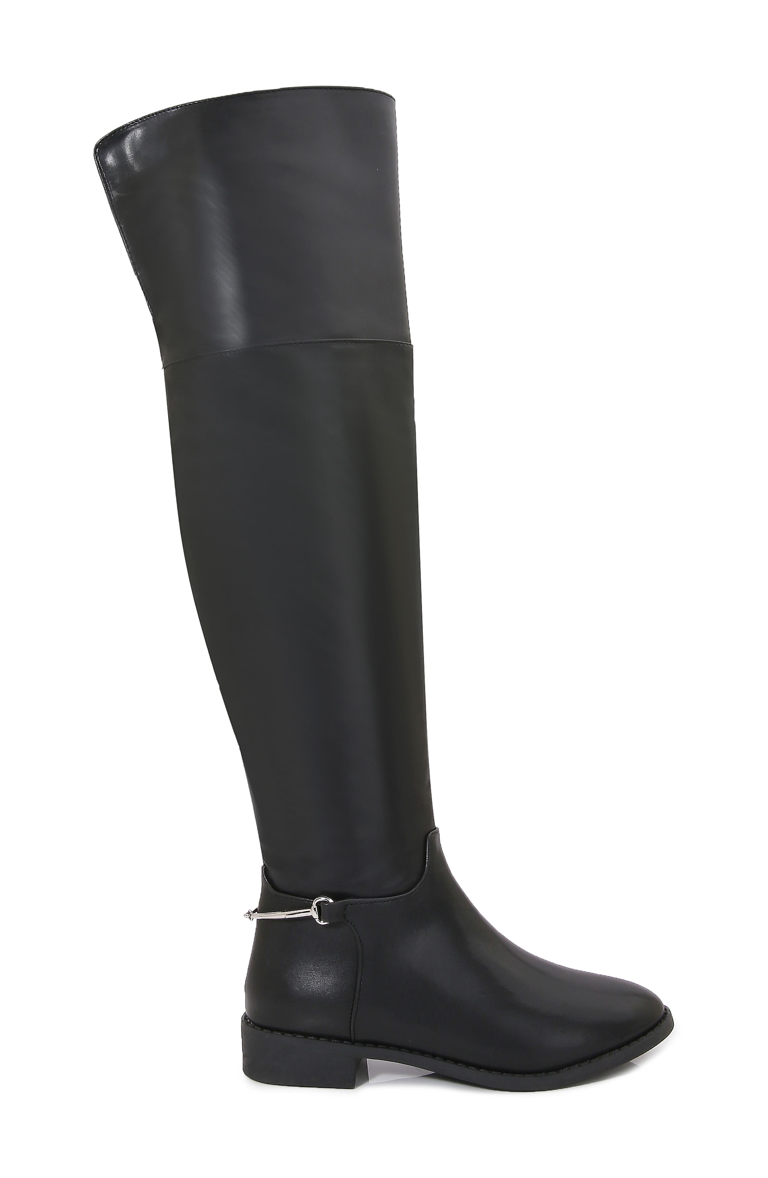 BERNESS Over the Knee Riding Boot, Alternate, color, Black