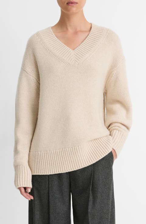 Wool & Cashmere V-Neck Sweater