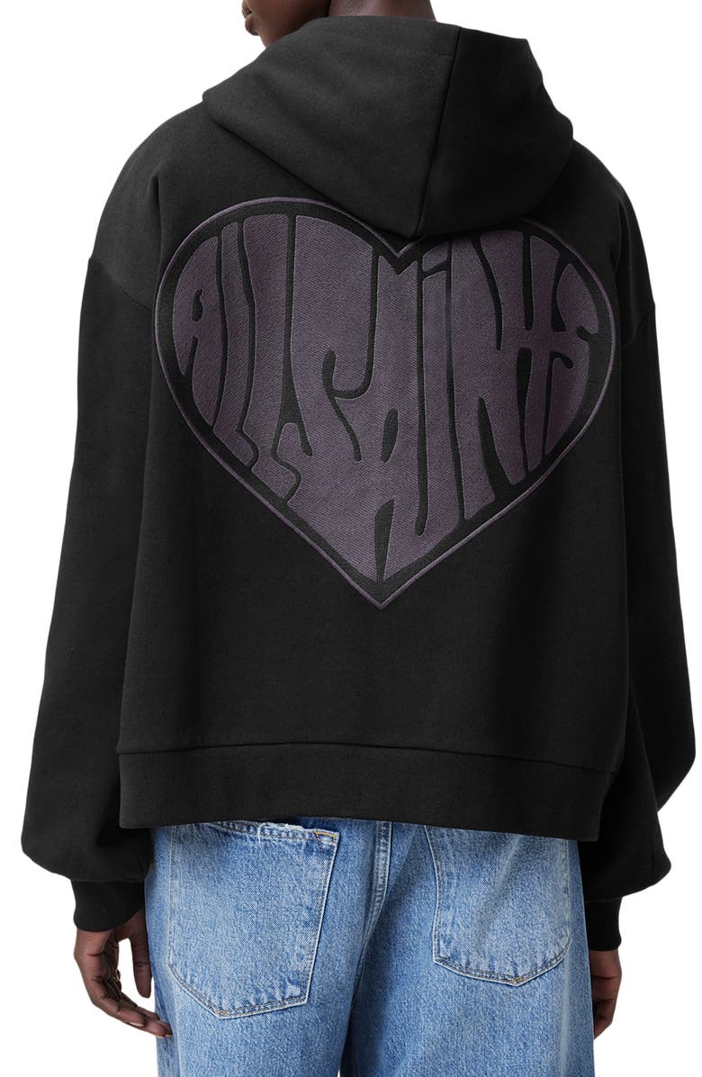 AllSaints Lover Rihan Cotton Graphic Hoodie, Alternate, color,