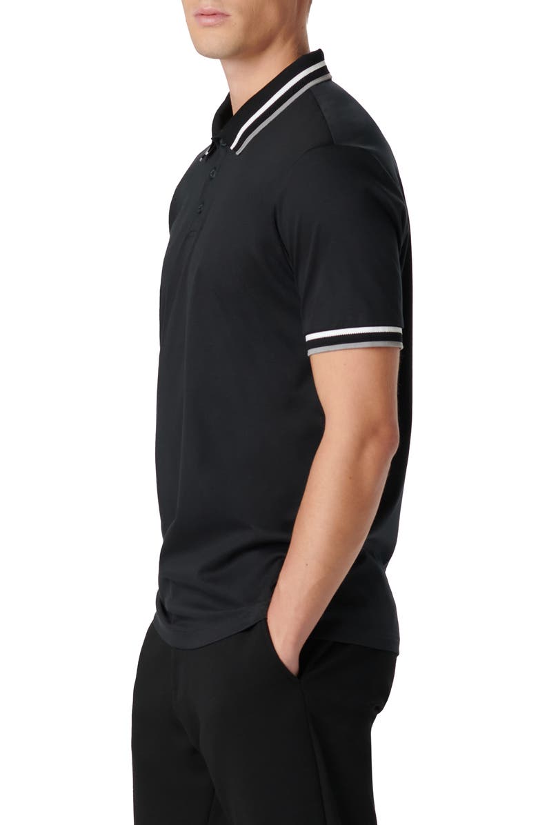 Bugatchi Tipped Short Sleeve Cotton Polo, Alternate, color,