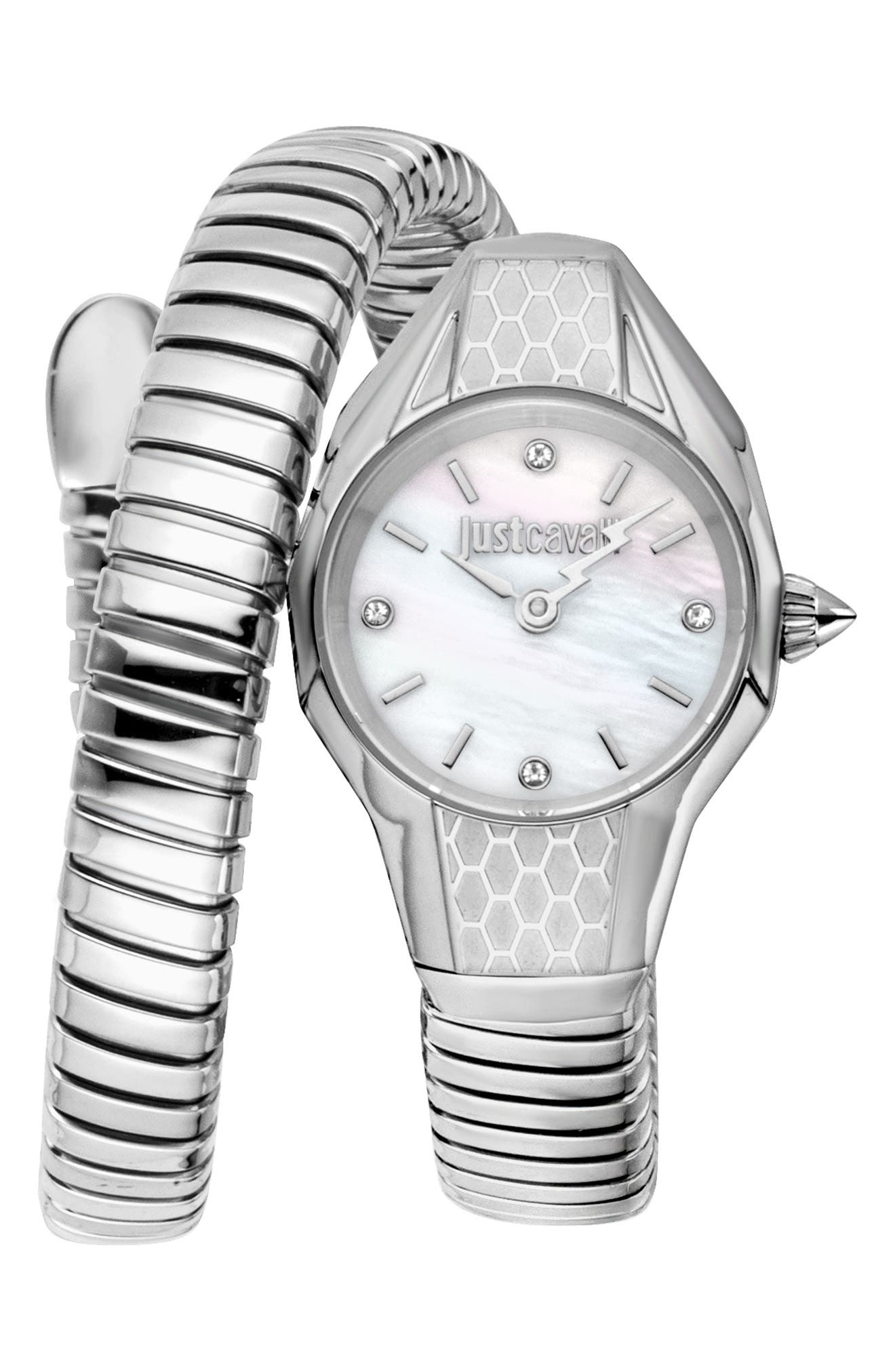 Vivace Snake Wraparound Bracelet Watch, 22.5mm x 33mm