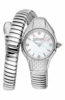 Vivace Snake Wraparound Bracelet Watch, 22.5mm x 33mm