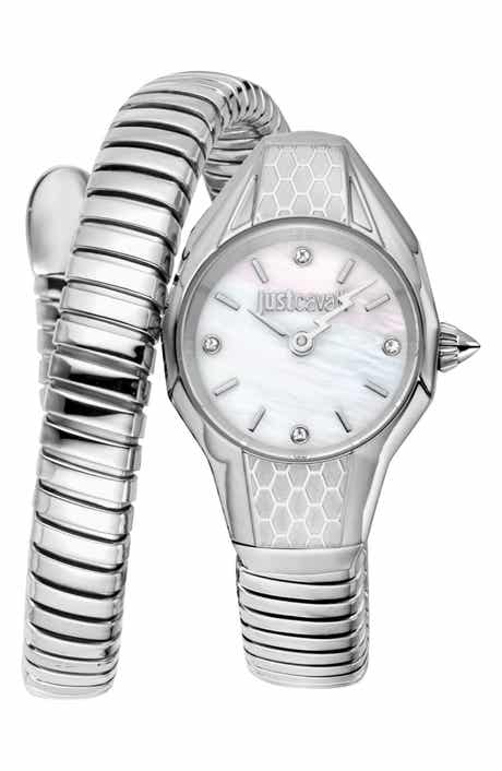 Vivace Snake Wraparound Bracelet Watch, 22.5mm x 33mm