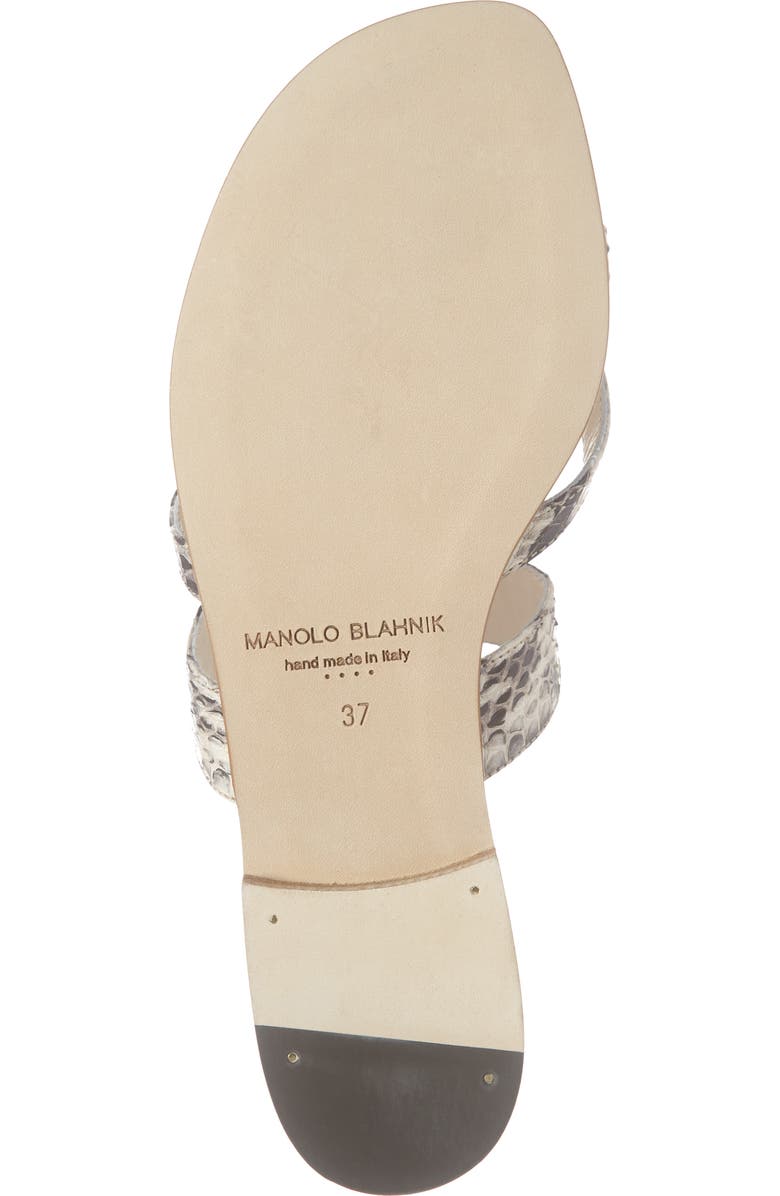 Manolo Blahnik 'Susa' Genuine Snakeskin Sandal, Alternate, color,