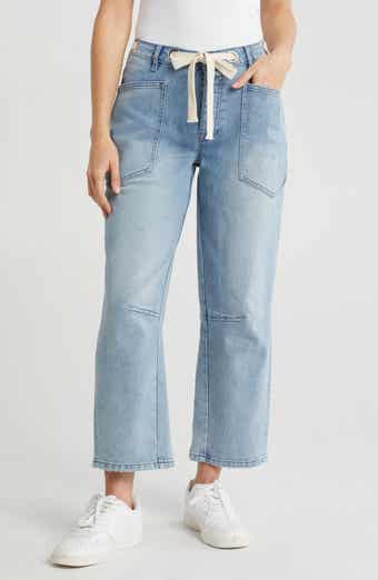 Vigoss Baggy Porkchop Pocket Ankle Crop Jeans