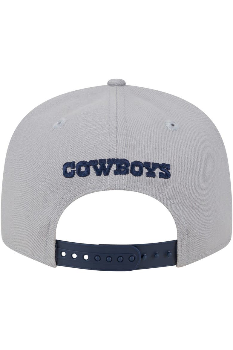 Men's New Era Gray/Navy Dallas Cowboys Band 9FIFTY Snapback Hat, Alternate, color, Gray
