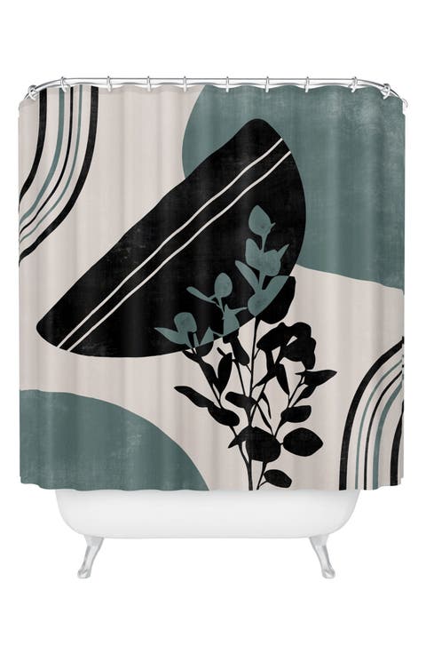 Eucalyptus Boho Botanical Shower Curtain