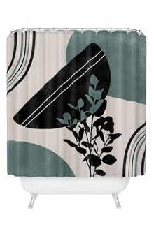 Deny Designs Eucalyptus Boho Botanical Shower Curtain