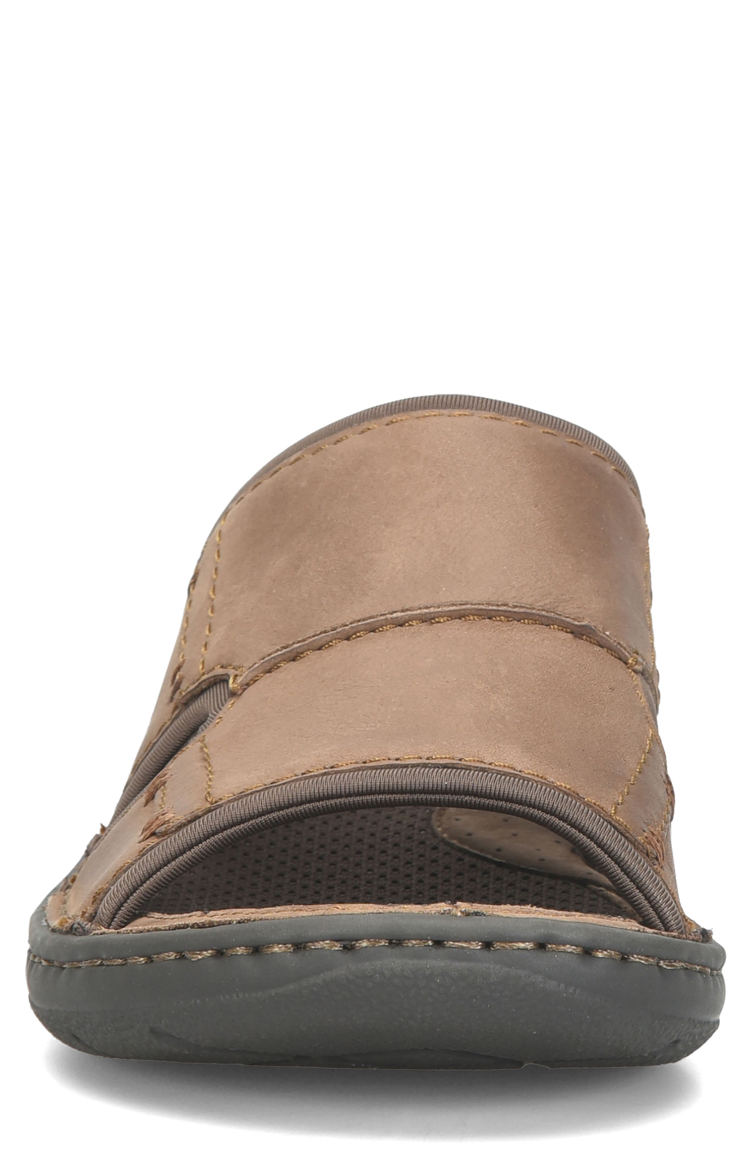 Maldon Slide Sandal, Alternate, color, LIGHT BROWN NUBUCK