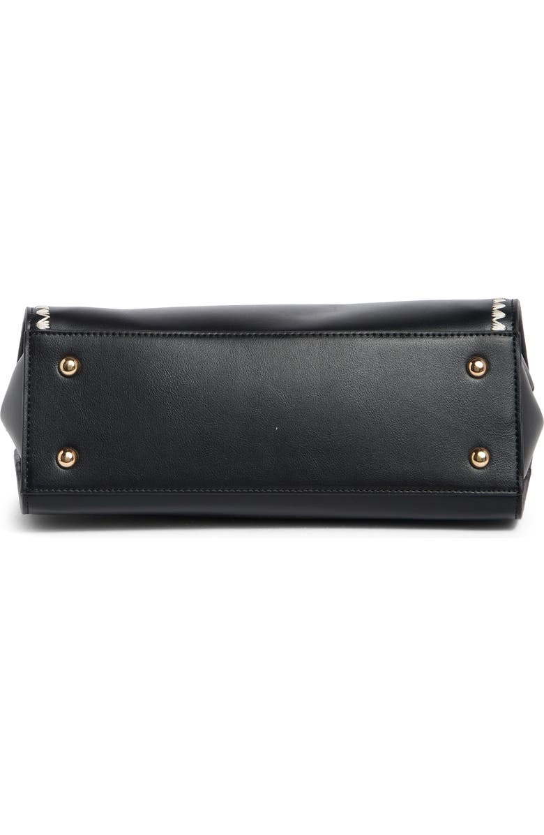 Melie Bianco Neema Top Zip Handbag, Alternate, color, Black