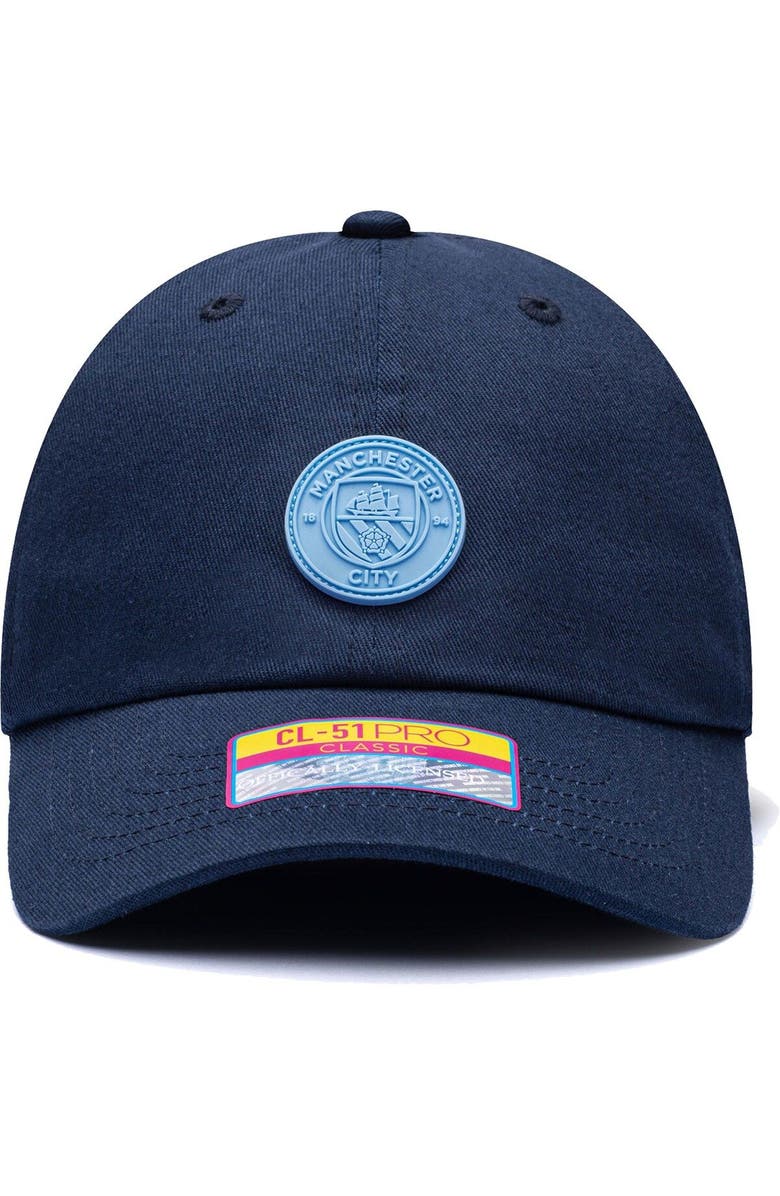 FAN INK Men's Navy Manchester City Casuals Adjustable Hat, Alternate, color, 