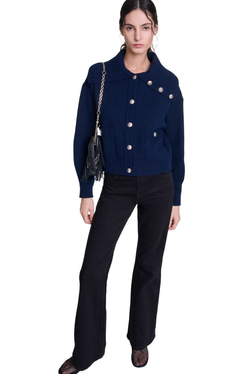 maje Flared jeans, Alternate, color, 