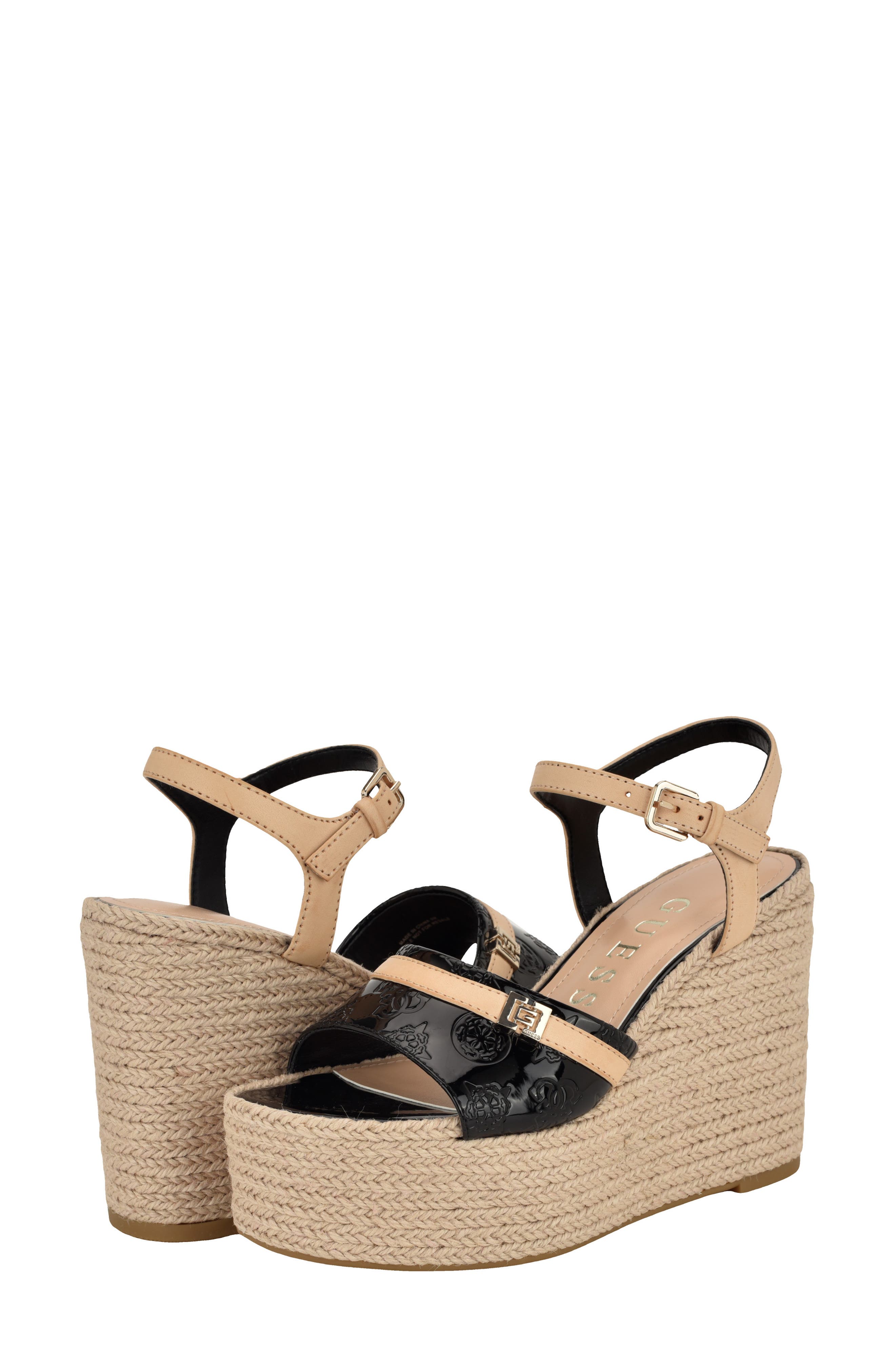 GUESS Taani Platform Wedge Sandal, Alternate, color, 