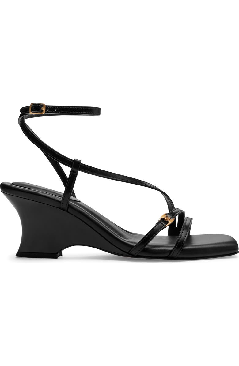 COACH Cait Ankle Strap Wedge Sandal, Alternate, color,