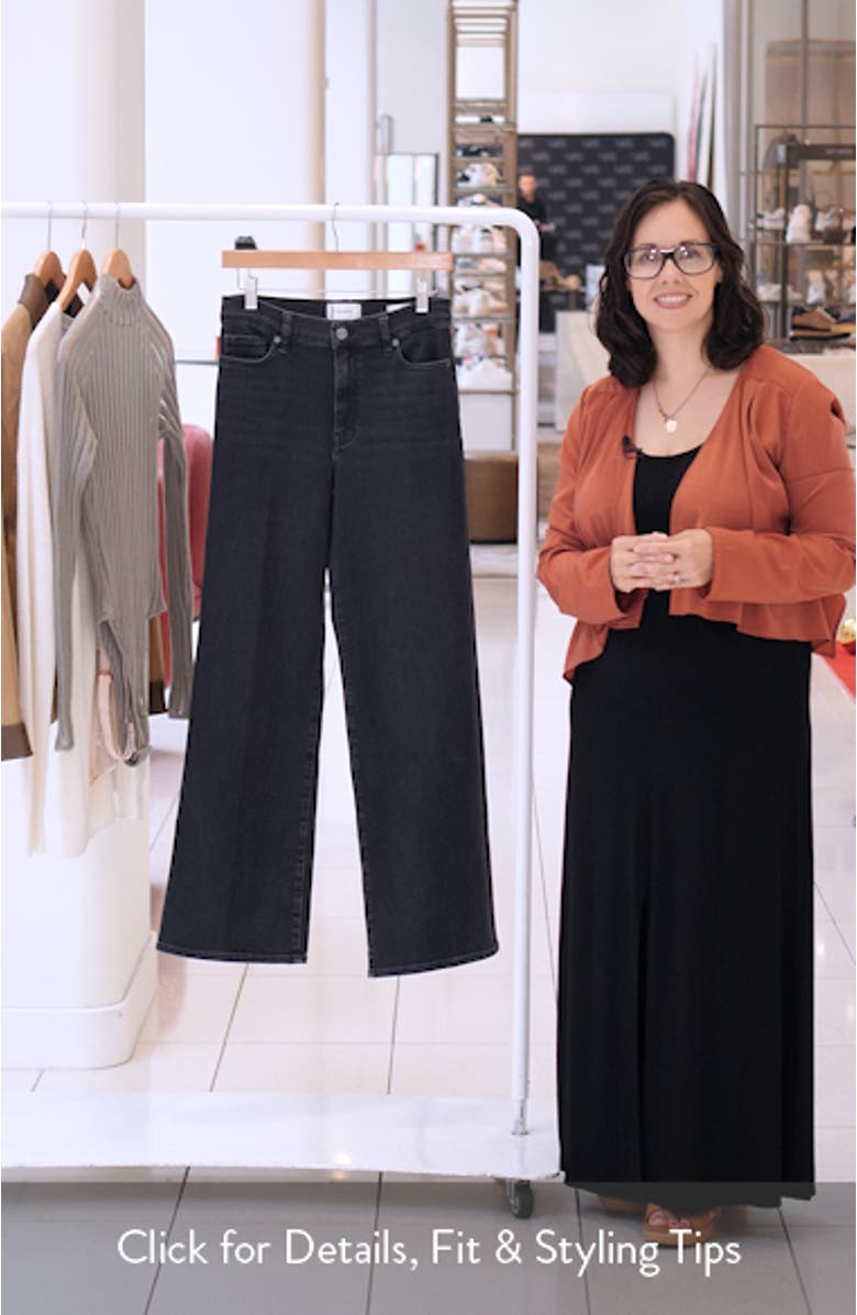 Le Slim Palazzo High Waist Wide Leg Jeans, sales video thumbnail