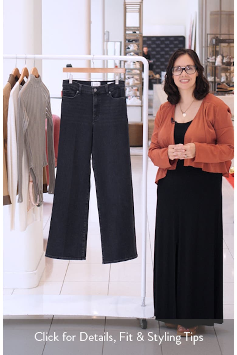 Le Slim Palazzo High Waist Wide Leg Jeans video