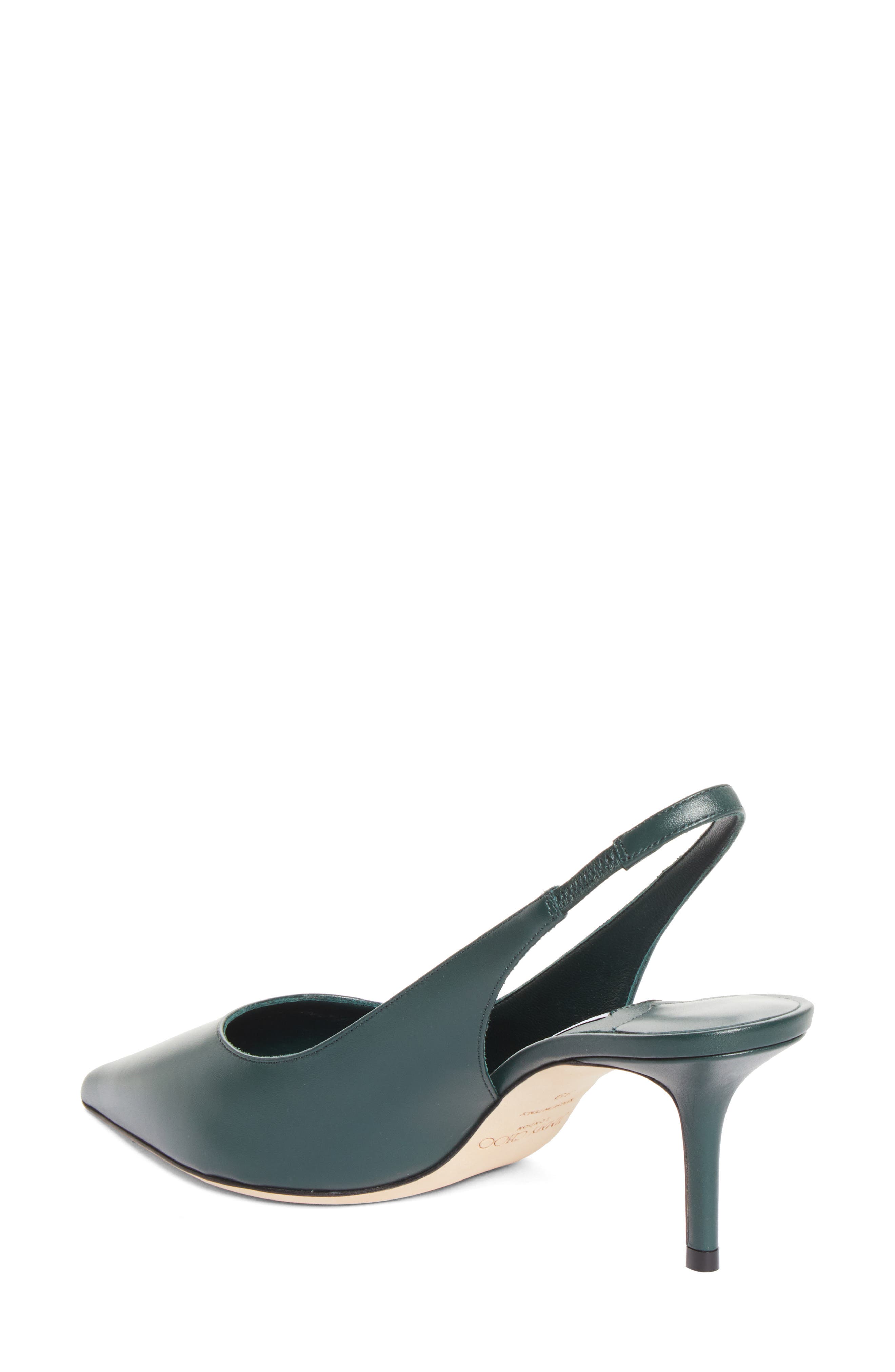 Love Pointed Toe Slingback Pump, Alternate, color, DARK GREEN