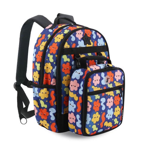 Duet Kid's 16" Backpack With Detachable Lunch Box For School