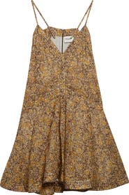 Isabel Marant Étoile Danielle Mixed Print Cotton Sundress