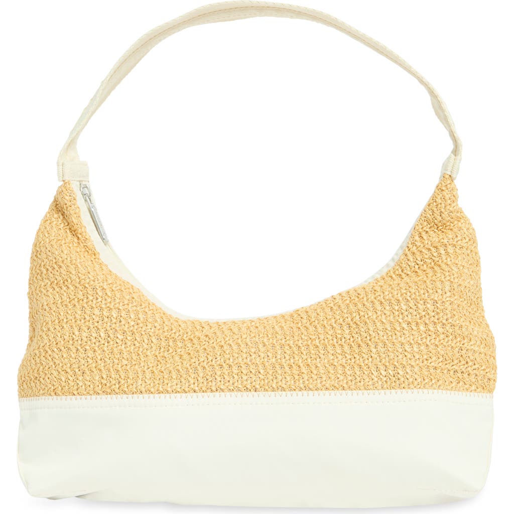 Shop Lesportsac Colorblock Raffia Shoulder Bag