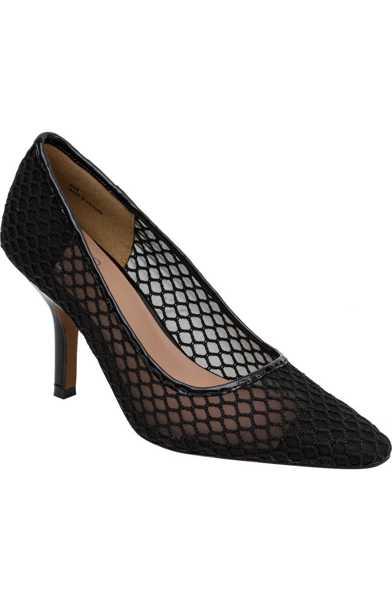 Linea Paolo Priya Mesh Pointed Toe Pump, Main, color, Black