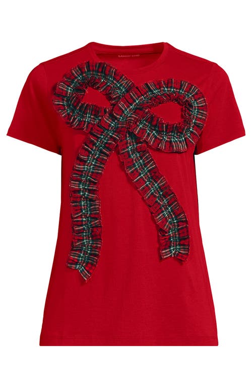Lands' End Relaxed Supima Cotton T-shirt In Red