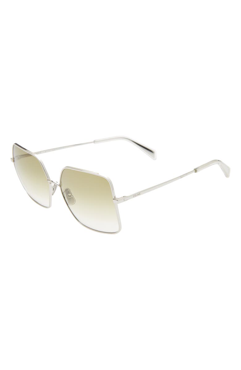 CELINE 60mm Gradient Square Sunglasses, Alternate, color,