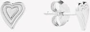 Rizen Jewelry Emanate Love Heart Stud Earrings
