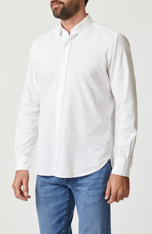 34 Heritage Luxe Twill Button-up Shirt In White