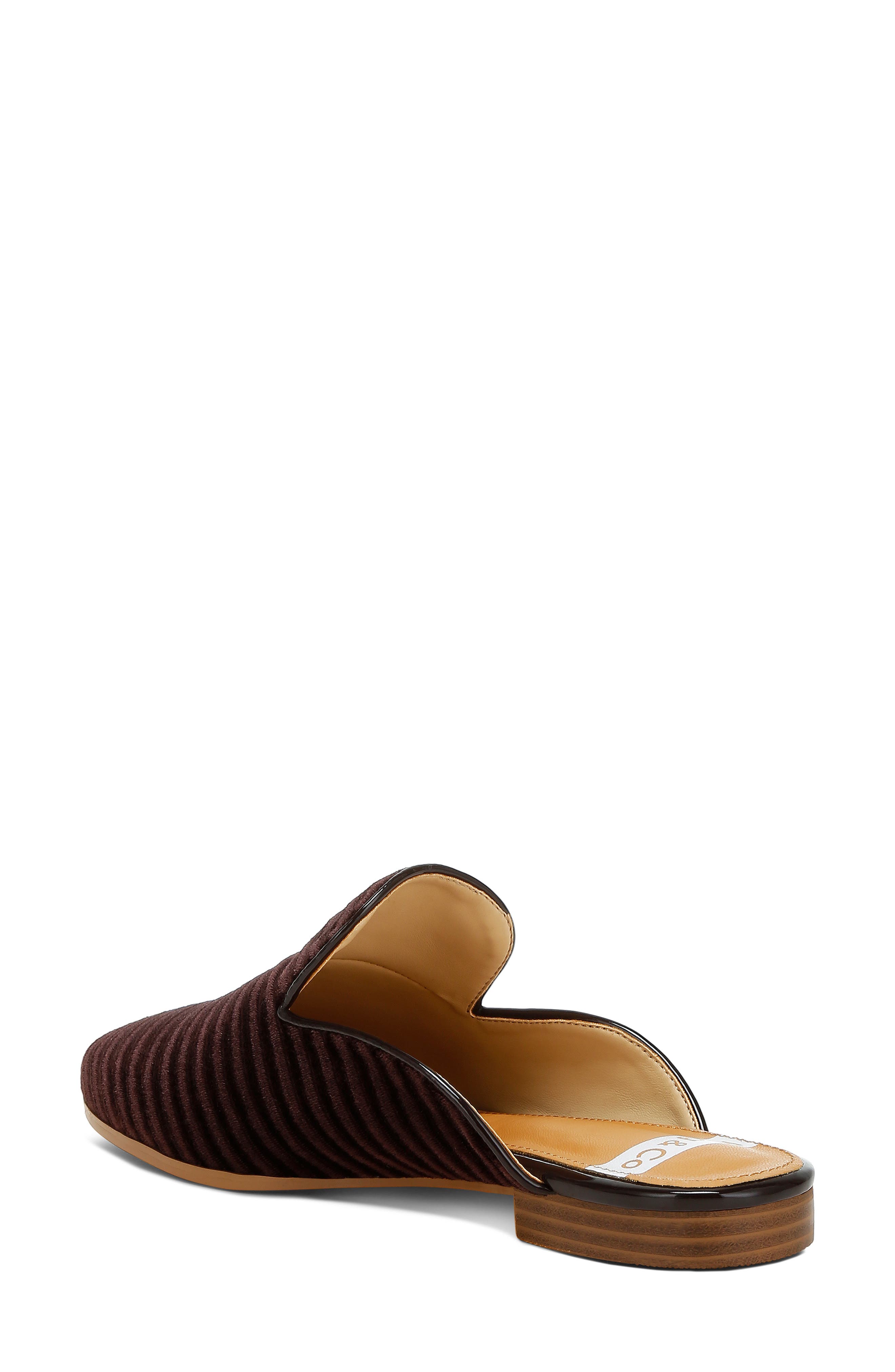 Rag & Co Ouzini Textured Velvet Mule, Alternate, color, Brown