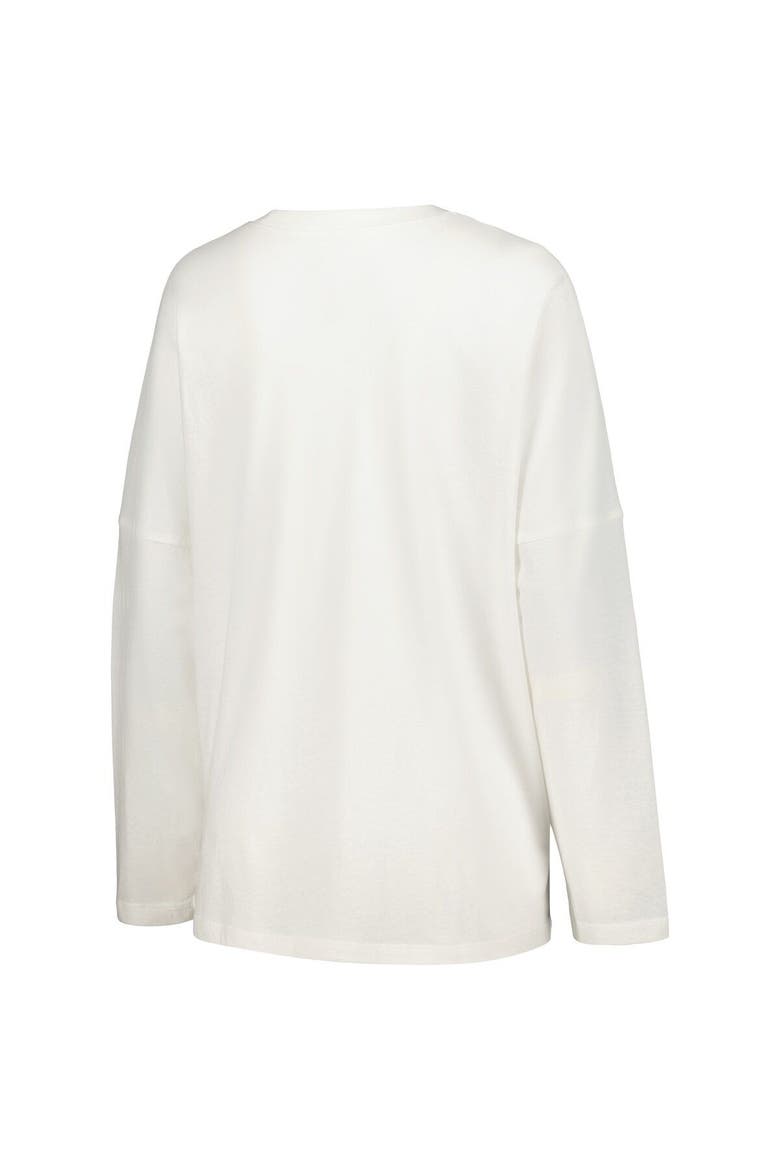 Women's League Collegiate Wear White Kentucky Wildcats Clothesline Oversized Long Sleeve T-Shirt, Alternate, color, White
