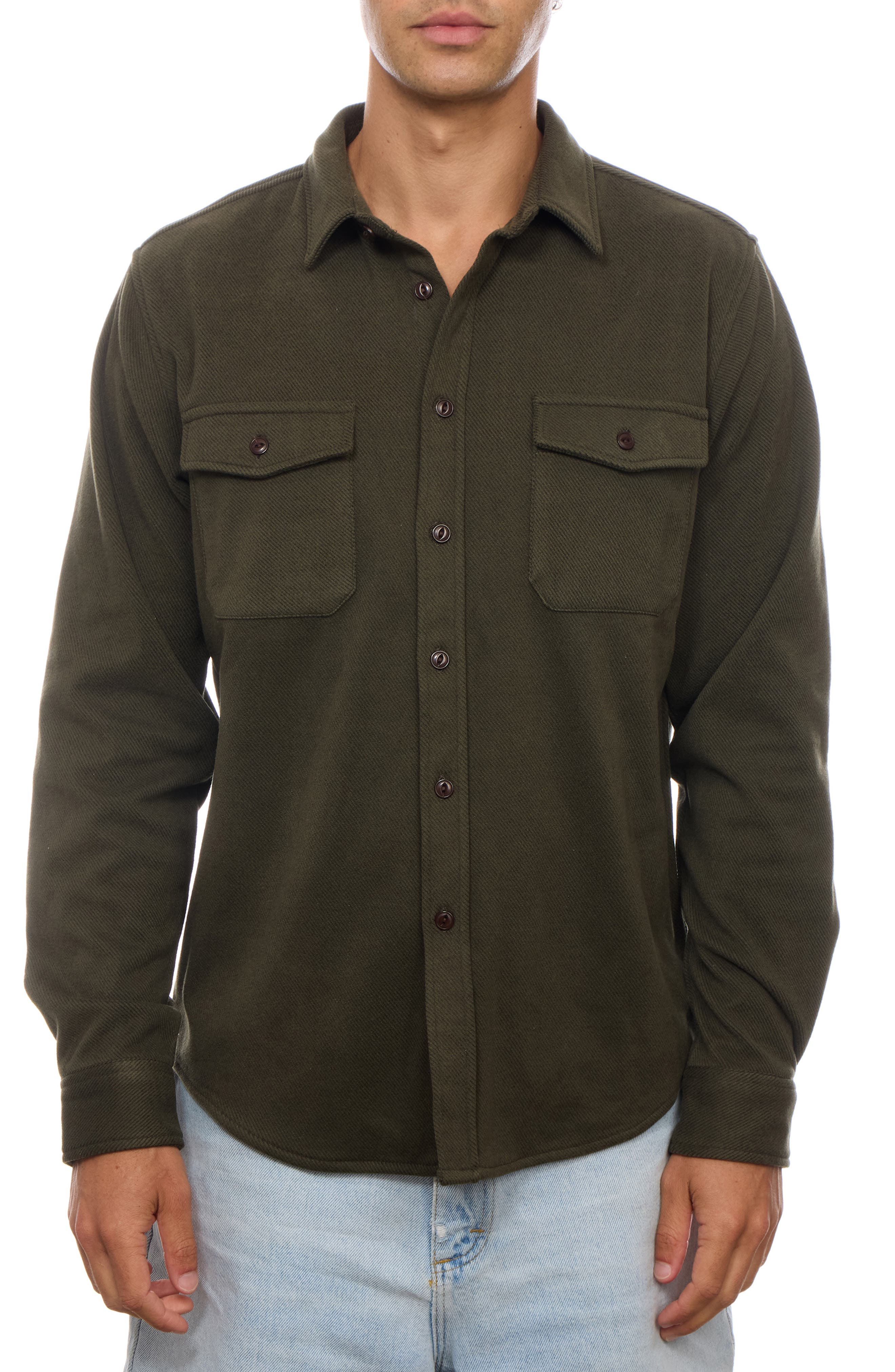 Micro Stripe Button Down Shirt