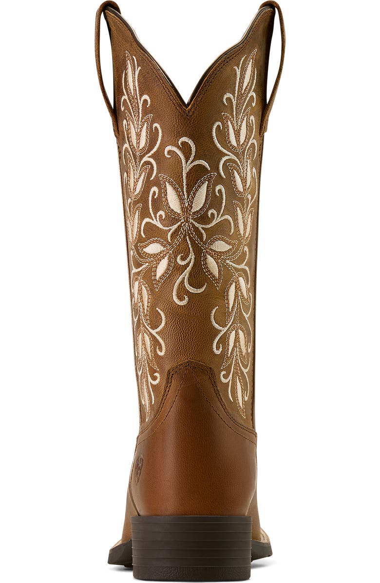 Ariat Round Up Holly Western Boot, Alternate, color, Pearl