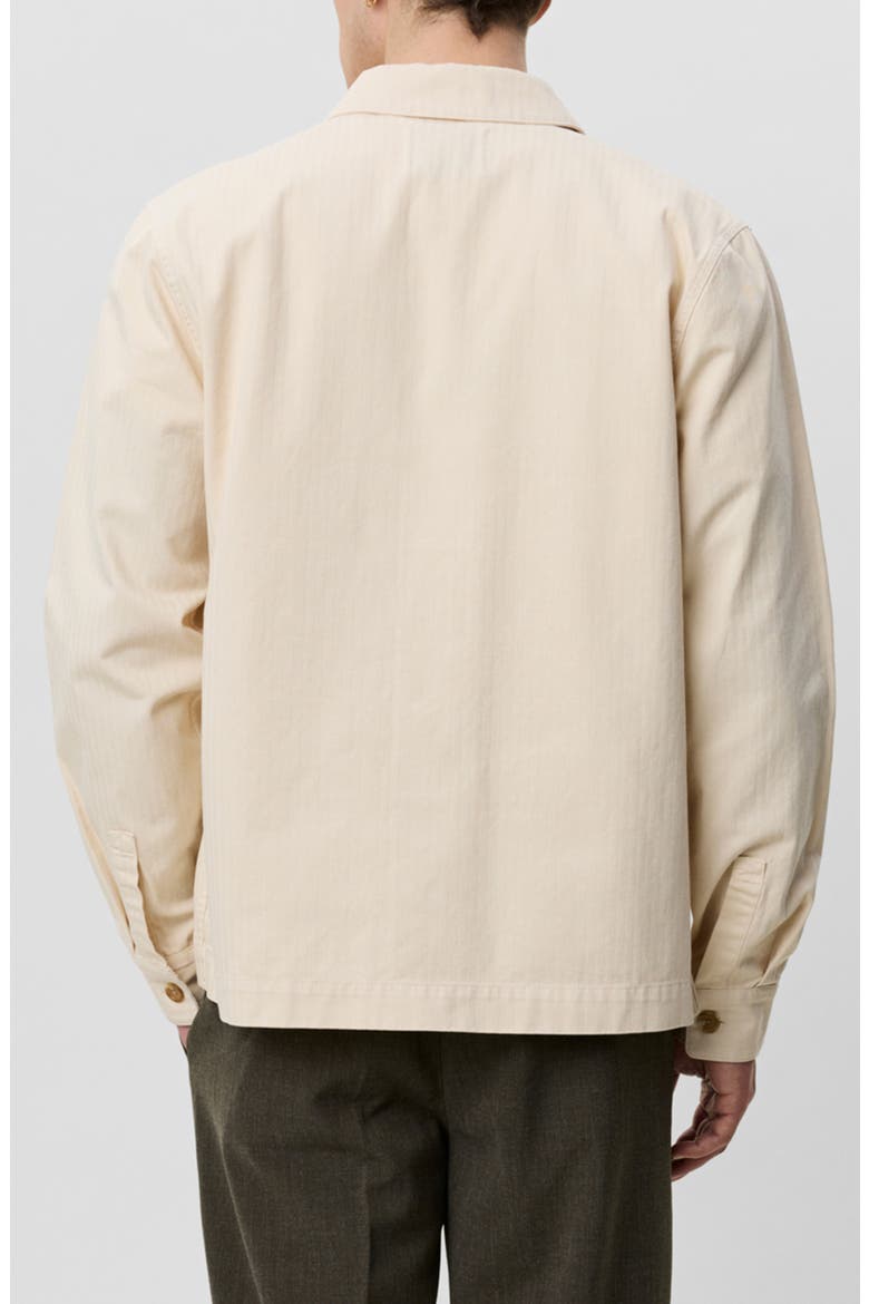 Herringbone Cotton Overshirt, Alternate, color, IVORY