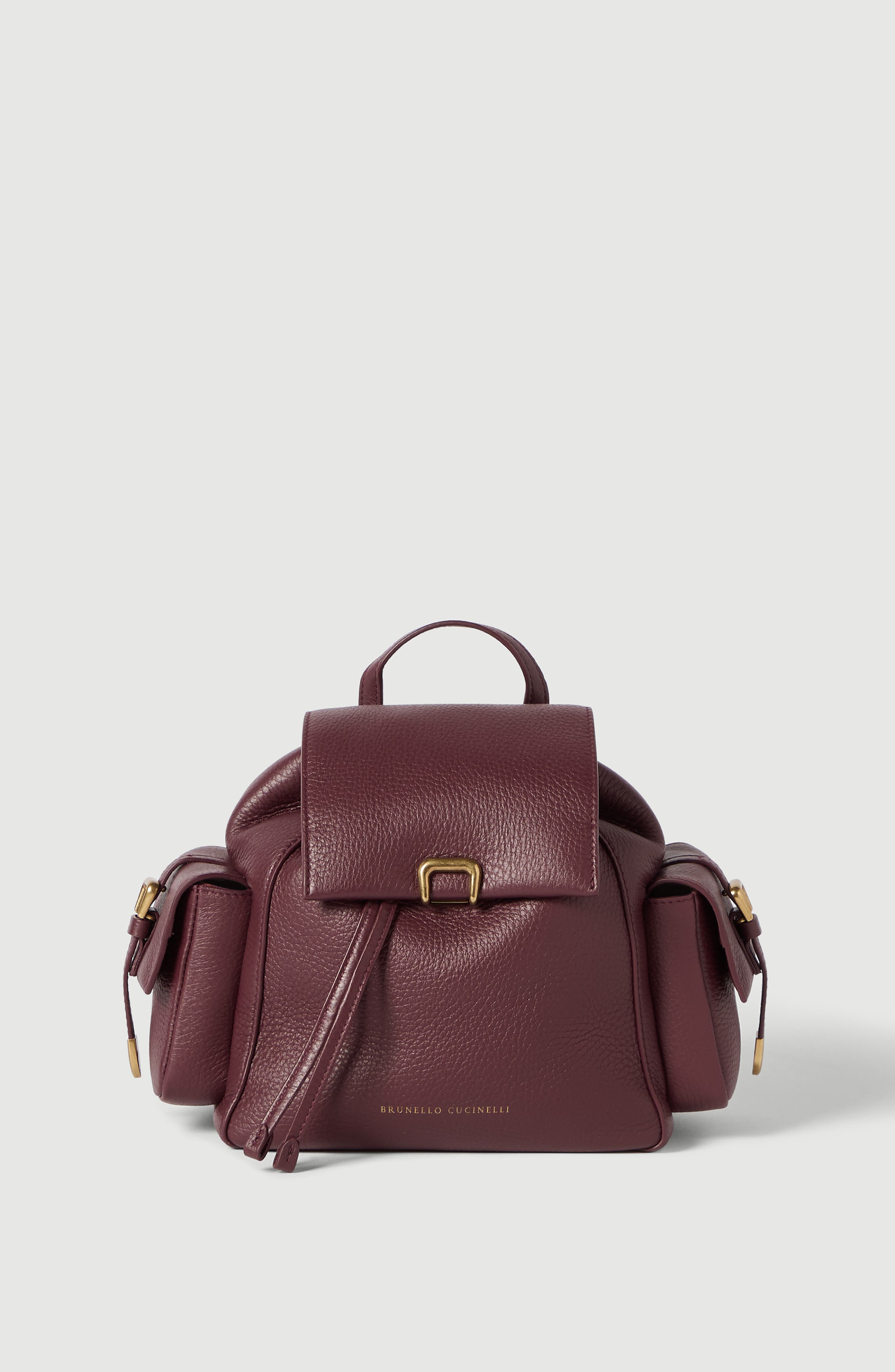 Deerskin sartorial backpack, Main, color, Burgundy
