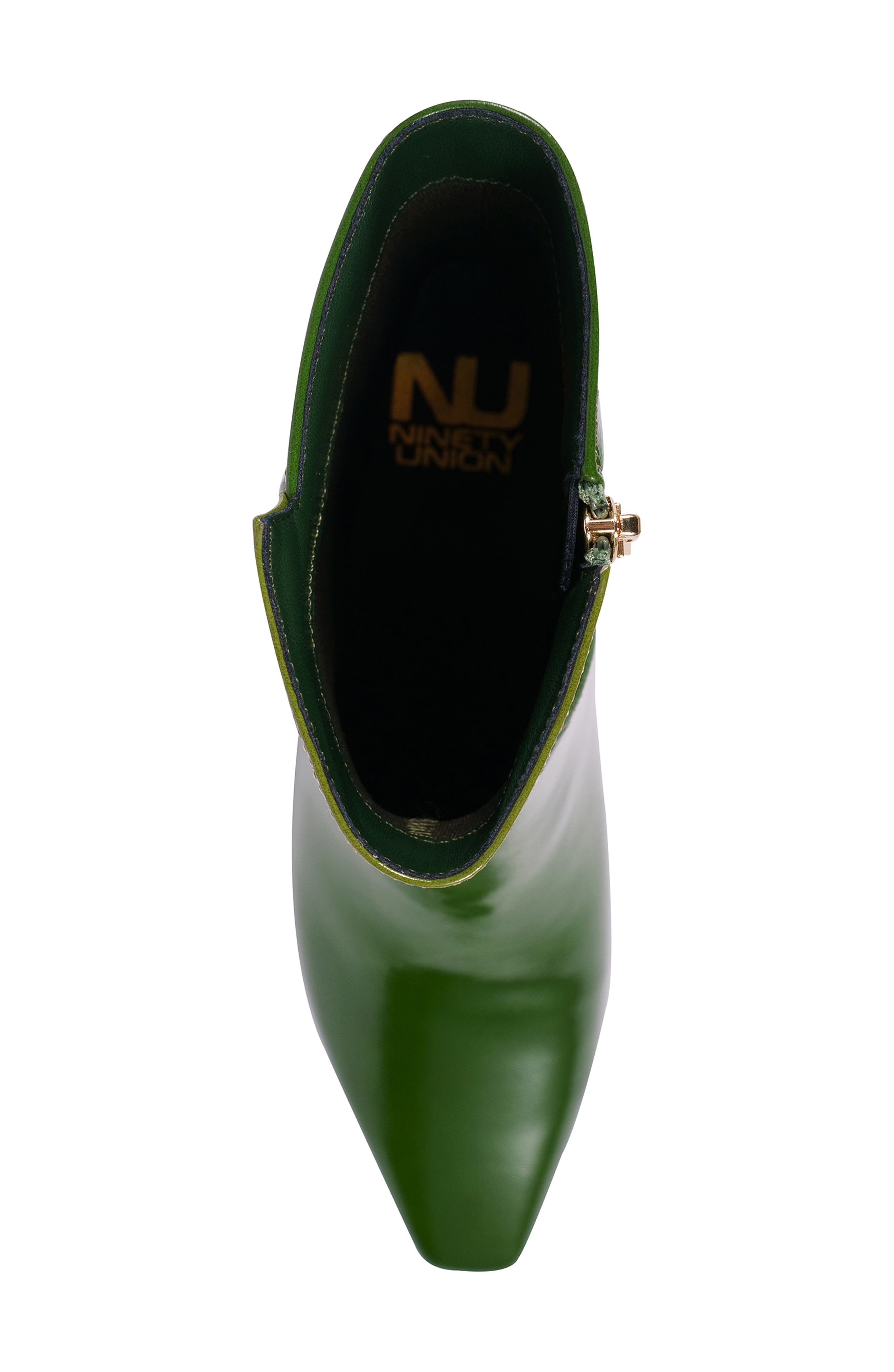 Rudy Faux Leather Pointed Toe Bootie, Alternate, color, GREEN MULTI