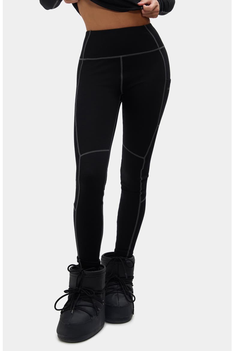 Hallie High Waist Leggings, Main, color, BLACK