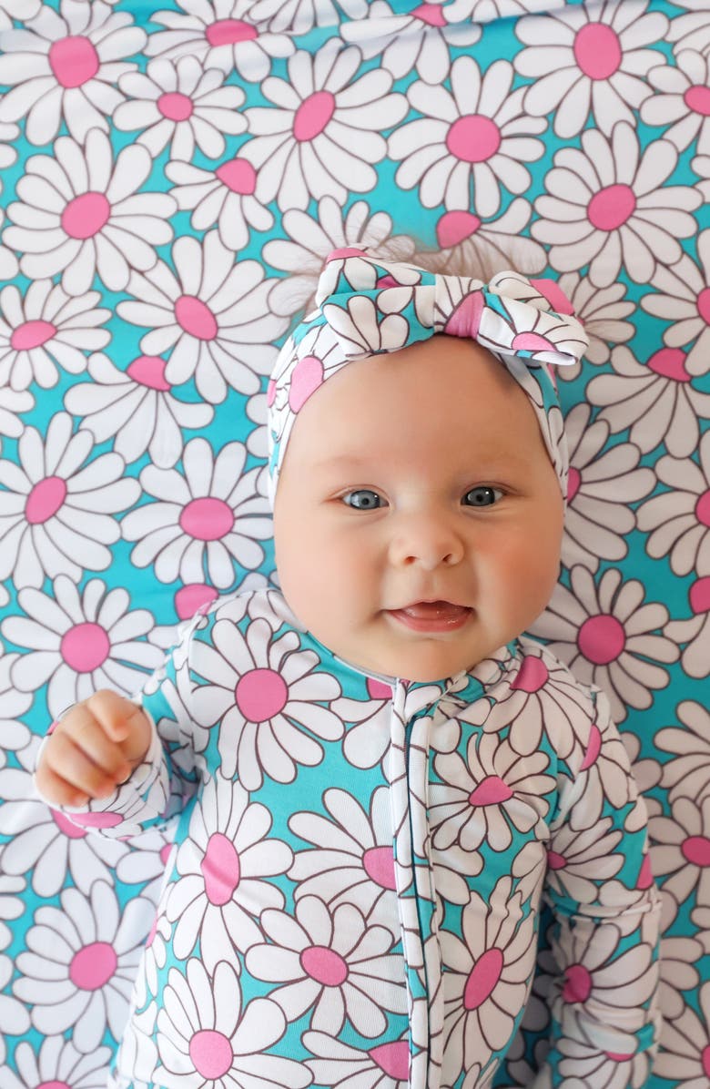 Posh Peanut Printed Convertible Footie, Alternate, color, Blue