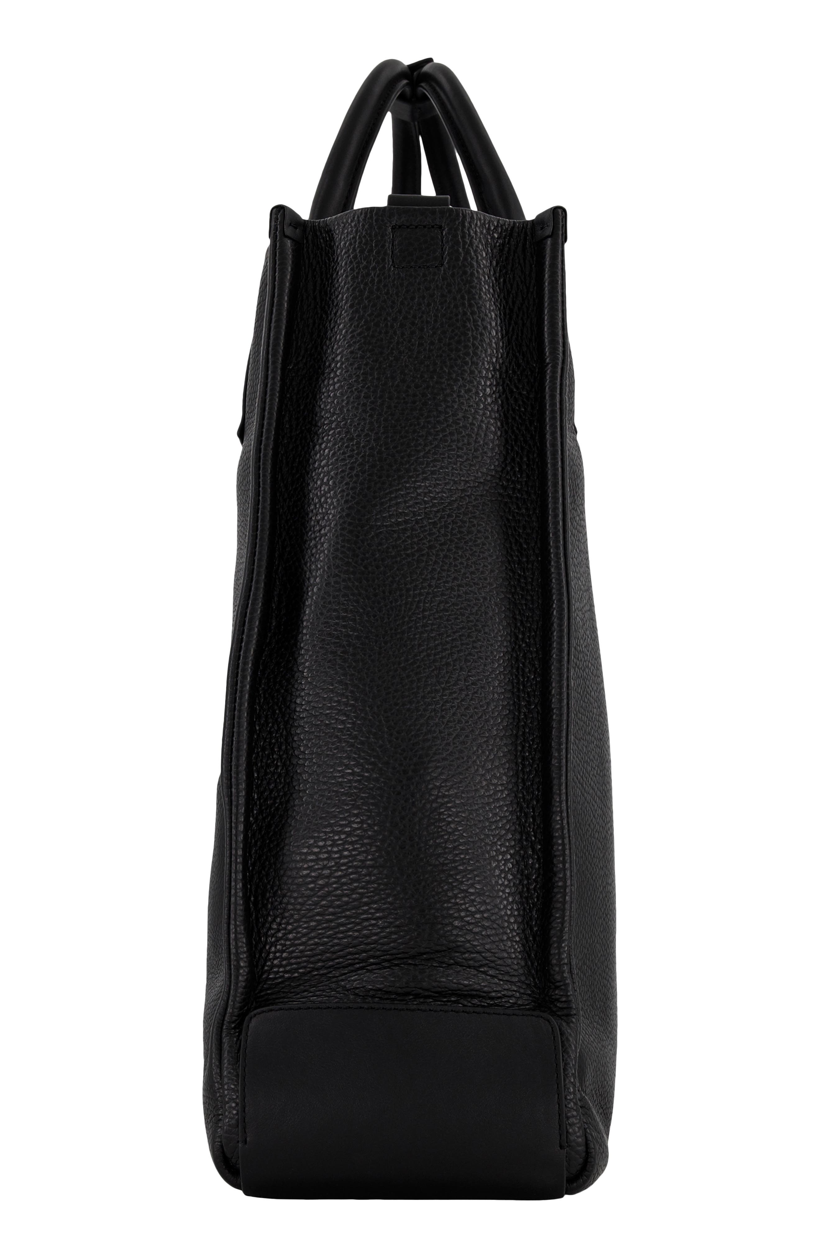 Vince Nordhelm Leather Tote, Alternate, color, Black