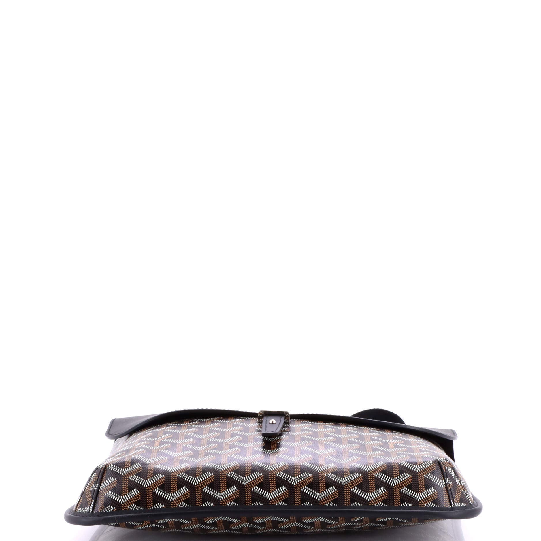 Pre-Owned Goyard Coursier Messenger Bag Coated Canvas and Leather, Alternate, color, Black